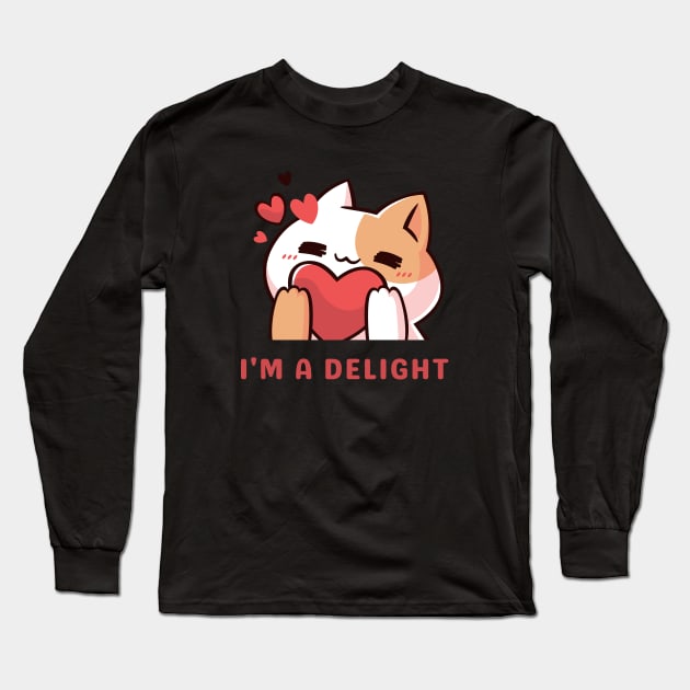 I'm a Delight: cat lover Long Sleeve T-Shirt by Teebevies